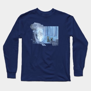 Fennec Foxes: Blue Long Sleeve T-Shirt